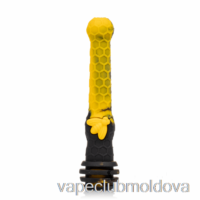 Vape Mod Stratus Honey Dipper Silicon Dab Paie Sol (negru / Galben)